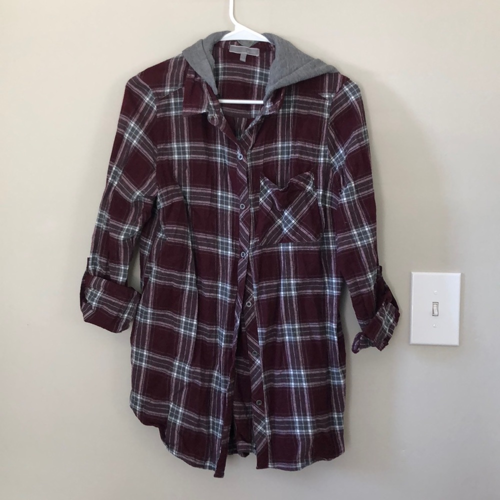 Plaid button down